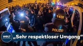 5000 "Spaziergänger" protestieren in München: Polizei setzt nach Angriffen Schlagstöcke ein